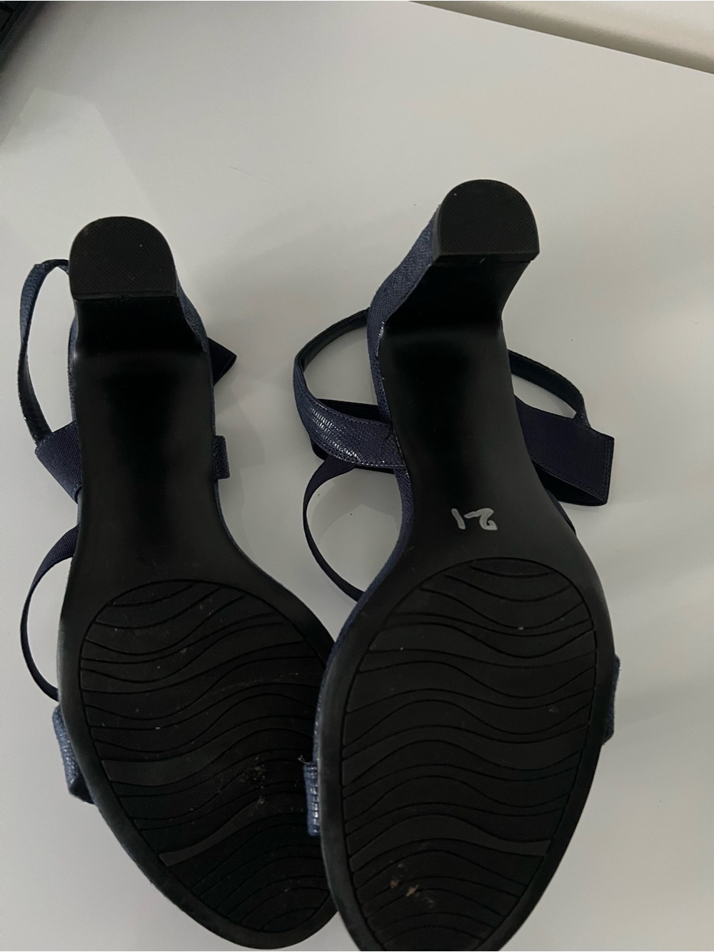 Impo Navy Strappy Slingback Sandals - Picture 4 of 4